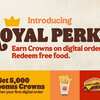 40 Burger King Crowns Reward Points For FREE