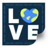 Earth Month Love Earth Sticker for Free
