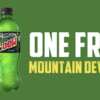 Score a FREE 20 oz. Mountain Dew Now