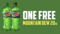 Score a FREE 20 oz. Mountain Dew Now