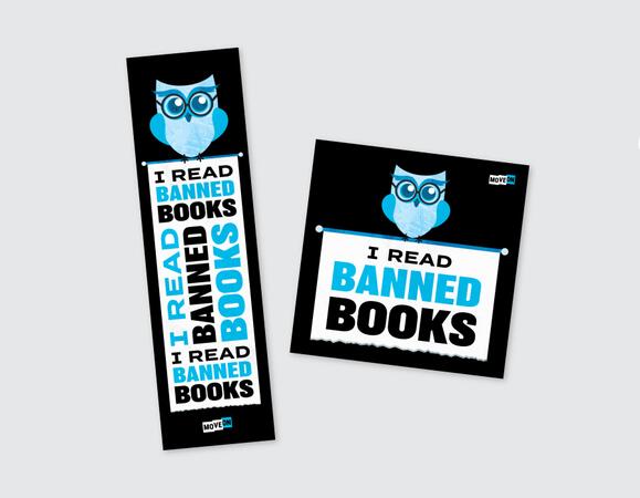 'I Read Banned Books' Sticker and Bookmark Bundle for Free