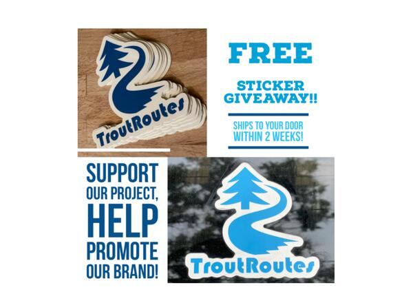 TroutRoutes Sticker for Free