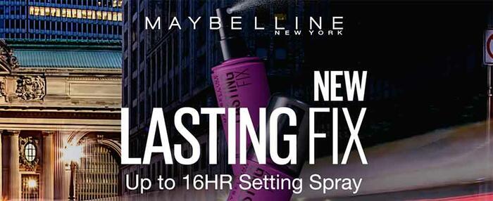 Keep Your Makeup Looking Great All Day - Free Sample of Maybelline Lasting Fix Setting Spray