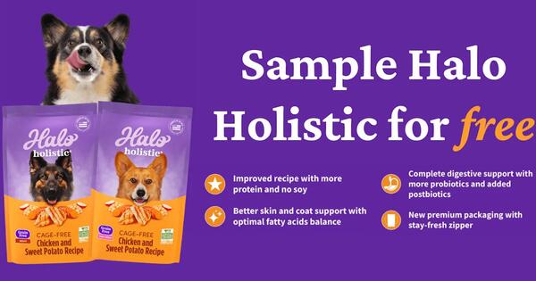 Calling all dog parents: Try Halo Holistic Dog Food for Free