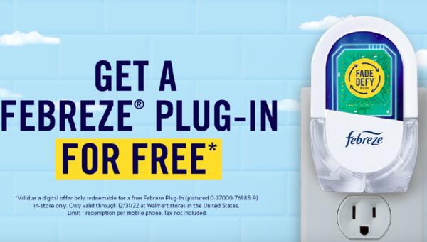 Febreze Plug-In for Free at Walmart
