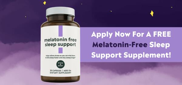 FREE Melatonin-Free Sleep Support Supplement Sample