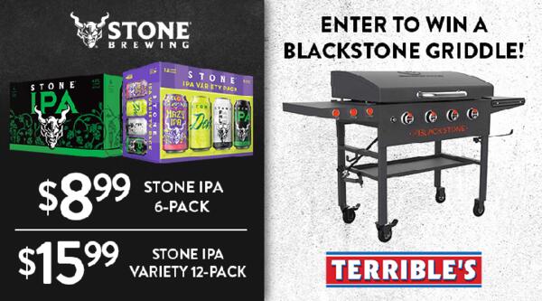 Stone IPA Blackstone Griddle Giveaway