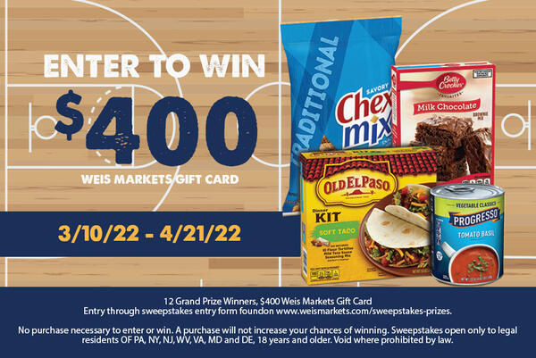 Food Fit For Fans Giveaway By General Mills And Weis Markets