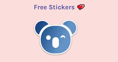 Free Pinveson Koala Stickers