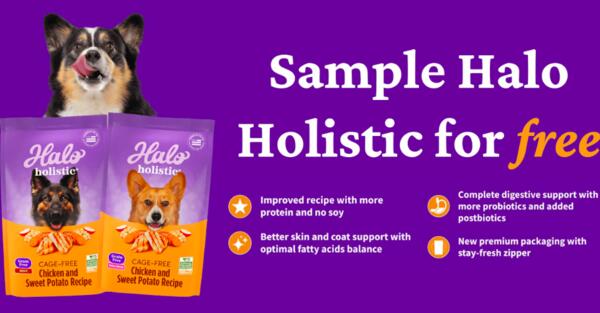 Sample of Halo Holistic Dog Food for Free
