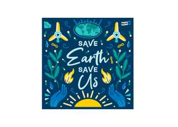 Save Earth Save Us Sticker for Free