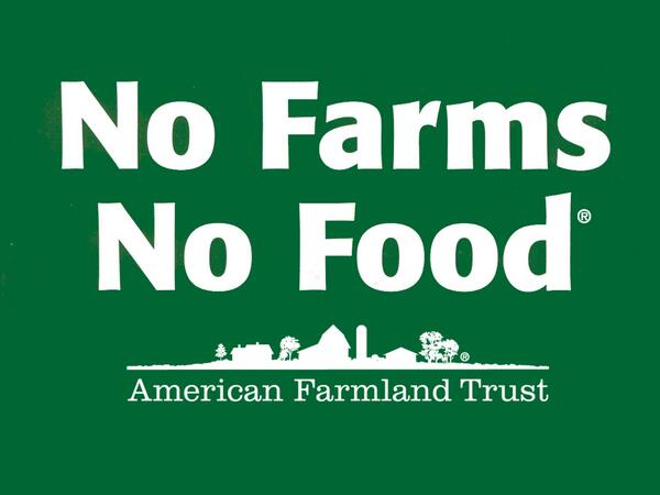 FREE No Farms No Food Bumper Sticker