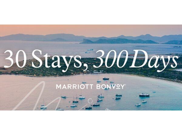 Marriott Bonvoy 30 Stays 300 Days Contest 