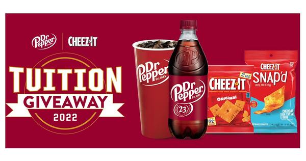 Dr Pepper and Cheez-It Tuition Instant Win Game