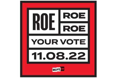 Free "Roe, Roe, Roe Your Vote" Sticker
