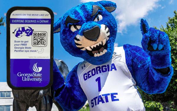 Panther Eye Mask from Georgia State University for Free