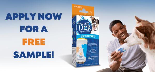 FREE Sample Of Twist + Lick Dog Dental Gel!