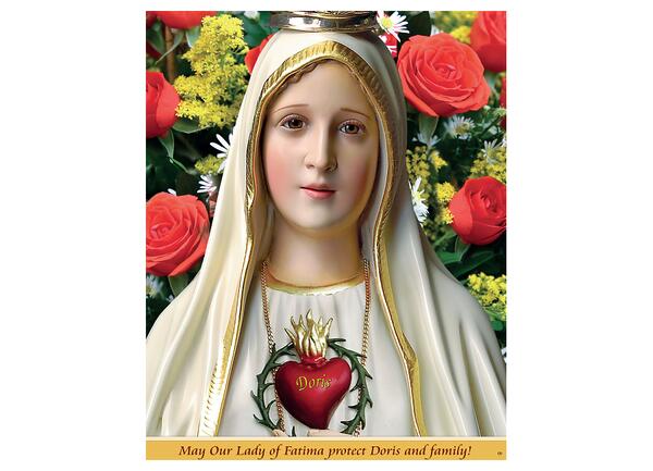 Mary’s Immaculate Poster with Your Name Inscribed for Free