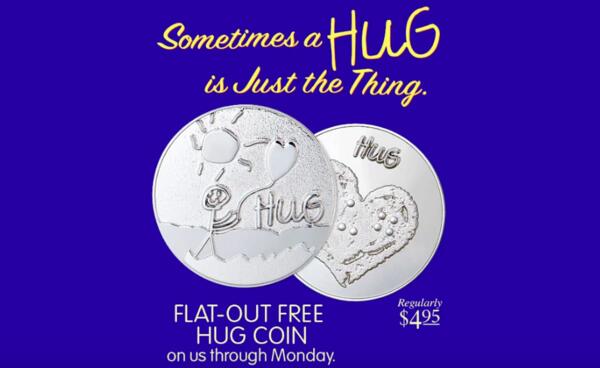 Hug Coin for Free at Penzey's