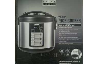 Bella Pro Series Pro Series 20-Cup Rice Cooker Stainless Steel ONLY $24.99 