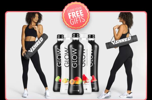 Case of GLOW Sparkling Energy Drinks for Free