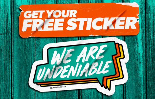'We Are Undeniable' Sticker for Free