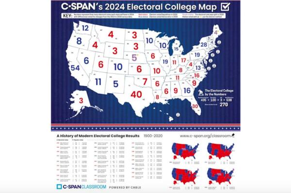 C-SPAN Electoral College Map for Free - Educators