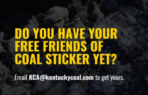 "Friends of Coal" Sticker for Free