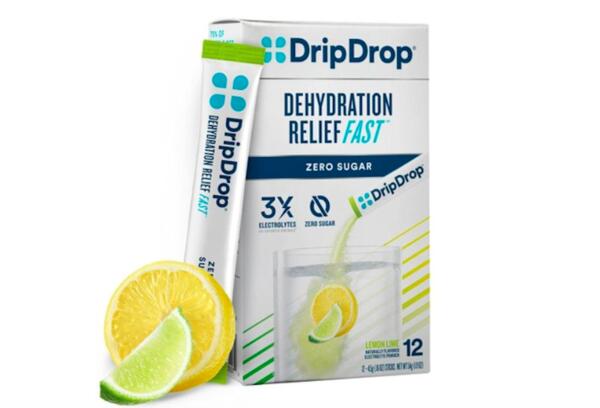 DripDrop Zero Sugar Hydration Relief Drink Mix Sample for FREE