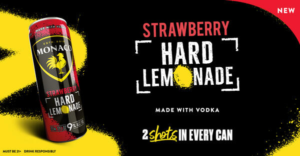 Free Strawberry Hard Lemonade by Monaco!
