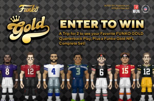 Funko Win a Trip to See Your Favorite Quarterback Sweepstakes