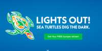 Save The Turtles! Get a Colorful "Lights Out" Bumper Sticker For Free1