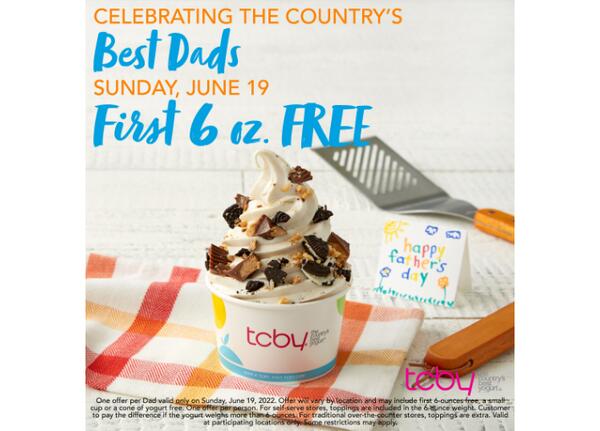 Froyo for Dads for Free at TCBY