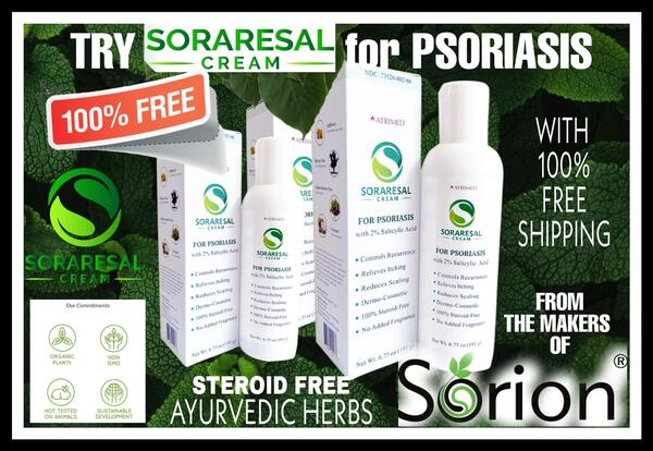 Try Soraresal Cream For Free!