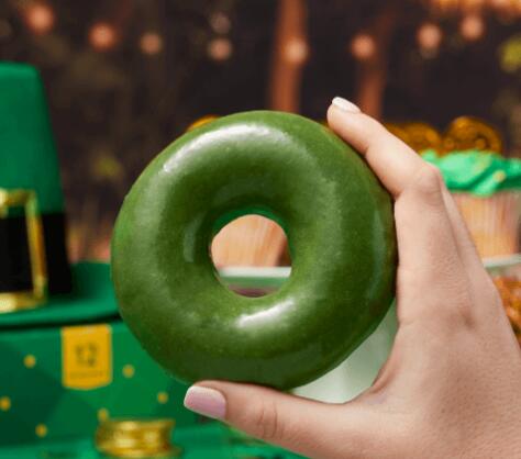 REMINDER! Last chance to get a Free Green Doughnut at Krispy Kreme!