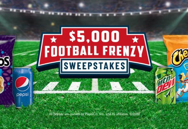 Tasty Rewards $5,000 Football Frenzy Sweepstakes