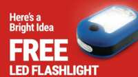 Free LED Flashlight from Harbor Freight