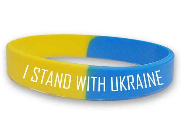 I Stand with Ukraine Wristband for Free