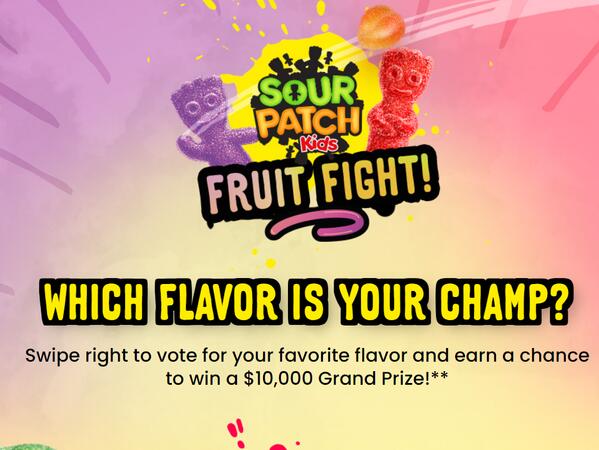 Sour Patch Kids Fruit Fight Sweepstakes And Instant Win Game