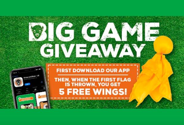 5 Wings at Wing & Rings for Free