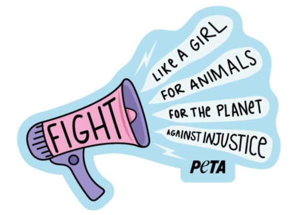 PETA Women’s History Month Sticker for Free