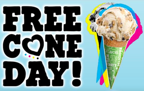 Ben & Jerry's Free Cone Day for Free on April 3rd