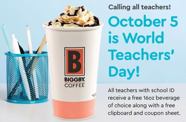 Free Beverage from Biggby Coffee