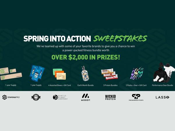Spring Into Action Sweepstakes By Stamina Pro