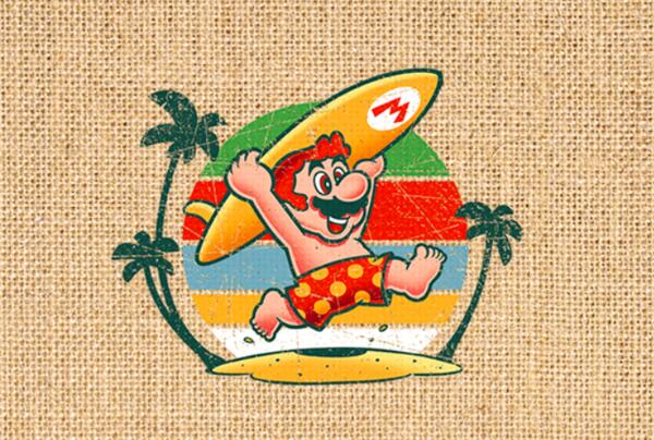 Mario in Summer Wallpaper for Free