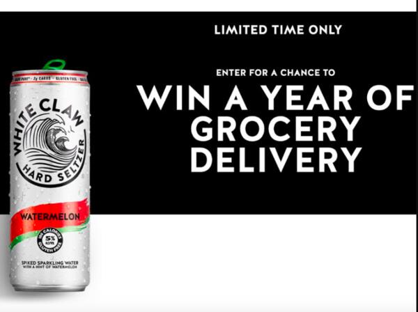 White Claw Grocery Delivery for a Year Sweepstakes