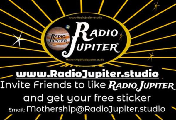 Radio Jupiter Sticker for Free