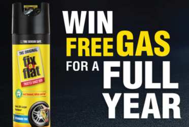 Fix-a-Flat Free Gas For A Year Giveaway