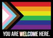 You are Welcome Here Sticker for Free