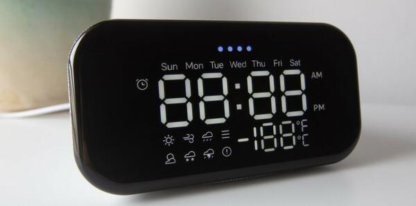 Lenovo 4″ Smart Clock Essential (Soft Touch Gray) for ONLY $20